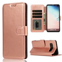 สำหรับเคสโทรศัพท์หนัง PU + TPU กันกระแทก Samsung Galaxy S10+