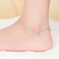 New Design Bohemian 100 925 Sterling Silver Dolphin Fish Anklet For Women Fashion Solid Silver Jewelry Beach Ankle Bracelets