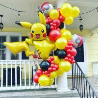 Pokemon Pikachu Balloon balloon Party Decorations Squirtle Bulbasaur Birthday Party Pocket Balloon Gift Figure Kids Gifts Toys