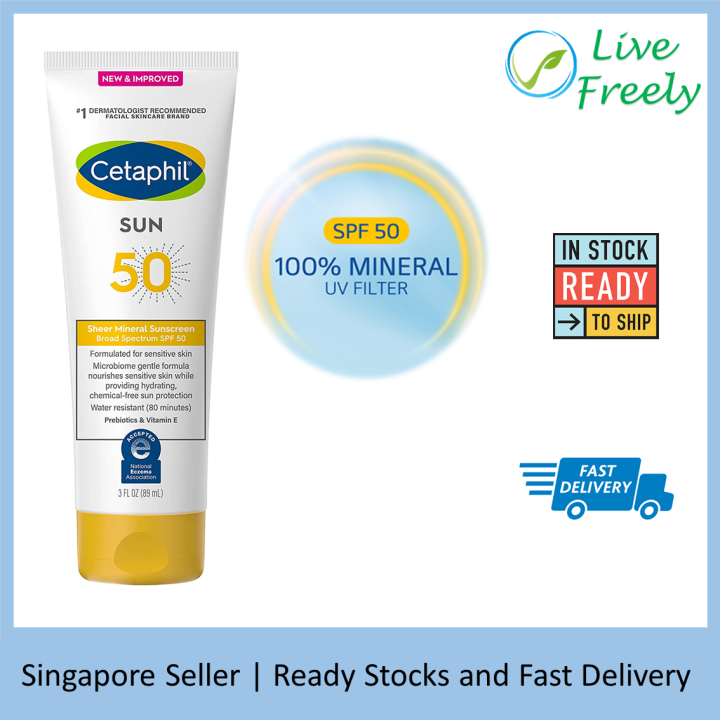 CETAPHIL Sheer Mineral Sunscreen Lotion for Face & Body Broad Spectrum