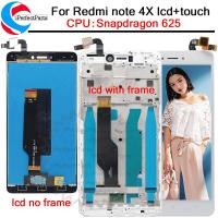 เหมาะสำหรับ Xiaomi Redmi Note 4X Note 4หน้าจอดิจิตอลสัมผัสหน้าจอ LCD ทุกรุ่นพร้อมกรอบสำหรับ Redmi Note 4X Snapdragon 625