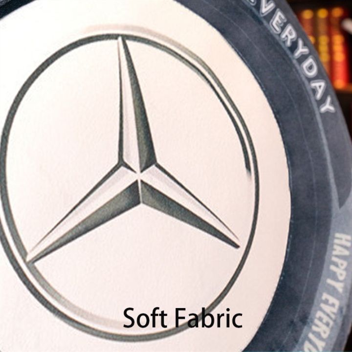40cm-decorative-pillows-for-sofa-home-decorations-for-mercedes-benz-logo-pp-cotton-filling-simulation-car-tire-sitting-cushion