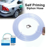 Gasoline Siphon Hose 2.5m Automatic Pumping Pipe for Tractor Vehicle