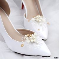 1pcShoe Clip Crystal Pearls High Heel Decoration Beads Floral Charms DIY Shoes Women Lady Elegant Fashion Buckle Removable Clips