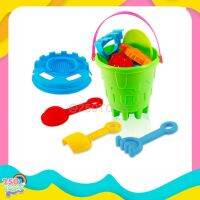 250TOYS ของเล่นทราย ถังเล่นทราย ถังทราย 6 ชื้น Beach fun toy ของเล่นทะเล ถังใส่ทราย 3112/901-20