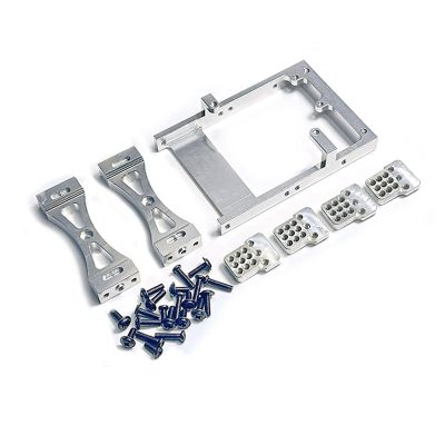 Metal Servo Mount Bracket Beam Crossbeam Shock Mount for WPL C14 C24 B14 B24 1/16 RC Car Upgrades Parts Accessories Kit 1