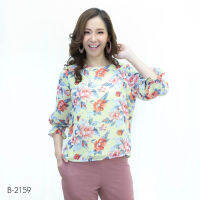 MIKIKO Blouse MI-B2159  ชิฟฟอนปริ้นท์ แขนยาว IGPU22-7