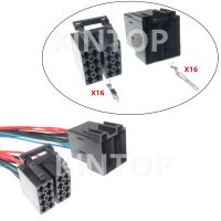 1 Set 16 Pins Automotive ISO Unsealed Connector With Wires Auto Audio Wire Harness Socket Car Male Female Docking Plug