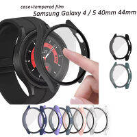 เคสสำหรับนาฬิกา Samsung 4 /Watch 5 40Mm 44Mm บางเฉียบยาก PC Cover กระจกเทมเปอร์ปกป้องหน้าจอฝาครอบป้องกัน