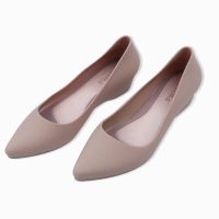 △ cri237 Ready Stock?Women Casual Jelly Shoes Shallow Mouth Princess Shoes Ballet Flat Ladies Waterproof Sandal