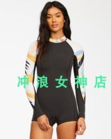 [COD] 2mm back zipper long-sleeved half-body one-piece surfing winter suit wetsuit snorkeling autumn women