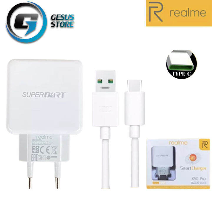 ชุดชาร์จrealme-type-c-65w-superdart-หัวพร้อมสายชาร์จ-ชาร์จด่วน-ชาร์จเร็ว-realme-super-vooc-สำหรับ-realme-7-pro-x7-pro-x50-pro-ของแท้-รับประกัน1ปี-by-gesus-store