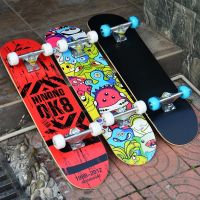 พร้อมส่ง สเก็ตบอร์ด สเก็ตบอร์ด 4 ล้อ skateboard สเก็ต บอร์ด สเก็ตบอร์ดแฟชั่น ลายสวย สำหรับผู้เริ่มเล่น-มืออาชีพ แข็งแรงไม่เป็นสนิม