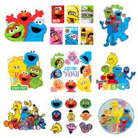 hotx【DT】 The Sesame Street Cookie and Elmo Patches for Transfer Stickers Kids Iron on Appliqued