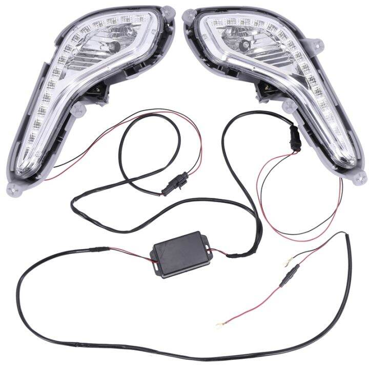 LED DRL Daytime Running Light Fog Lamp 12V Car Running Lights for