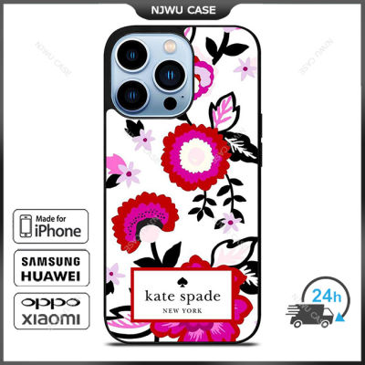 KateSpade 070 Flower Phone Case for iPhone 14 Pro Max / iPhone 13 Pro Max / iPhone 12 Pro Max / XS Max / Samsung Galaxy Note 10 Plus / S22 Ultra / S21 Plus Anti-fall Protective Case Cover