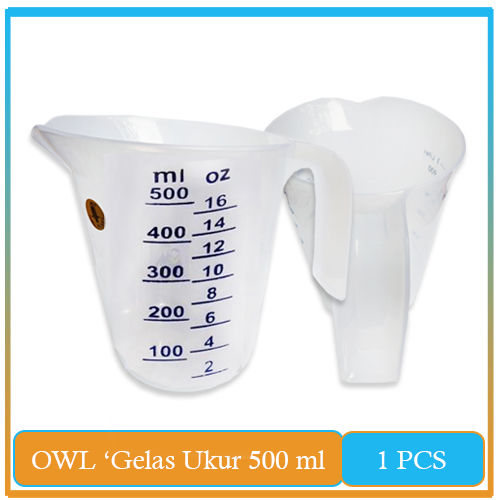 Gelas Takar Owl Gelas Ukur 500 Ml Plastik Food Grade Lazada Indonesia 9260