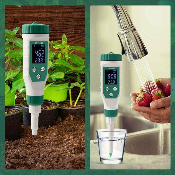 digital-bluetooth-food-ph-meter-0-00-14-00-high-accuracy-sensor-smart-temp-acidity-tester-for-brewing-fruit-cheese