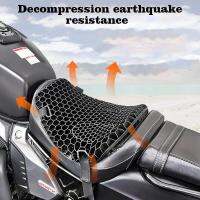 Motorcycle Seat Cushion Air Mesh Fabric Comfort Honeycomb Autobike Decompression Cover Shock Absorbing Pressure Relief Cushion