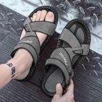 Slippers for men summer outer wear 2023 new mens driving leisure and outing dual-use trendy beach wading sandals 【JYUE】