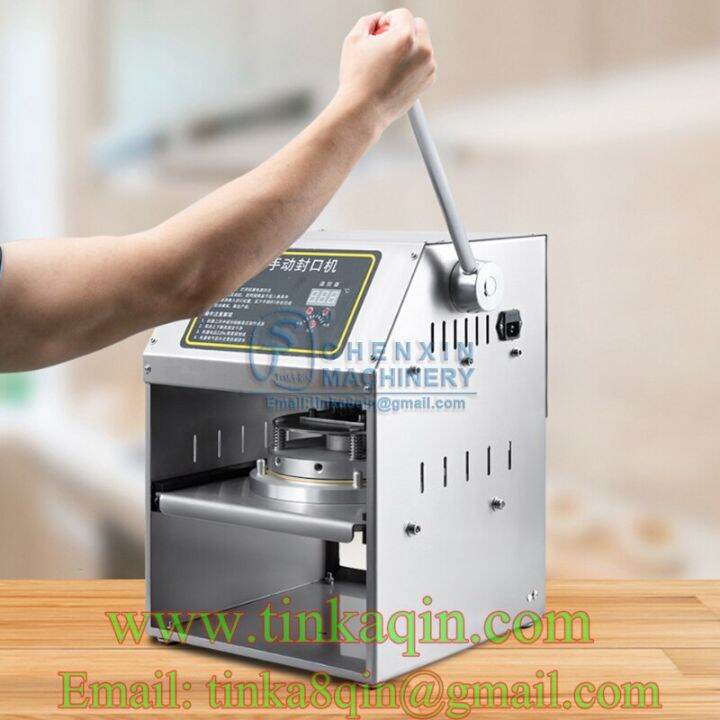 Aluminum Foil Box Sealing Machine Aluminum Foil Tray Sealer Milk Tea