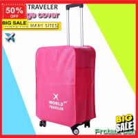 Baglover ผ้าคลุมกระเป๋าเดินทาง ถุงคลุมกระเป๋าเดินทาง luggage cover suitcase cover ผ้าคลุมกระเป๋า 26 นิ้ว ผ้าคุลมกระเป๋า  ผ้าคลุม ผ้าคลุมกระเป๋า ผ้าคุมกระเป๋า T0718 ทนทาน ปกป้องกันรอย