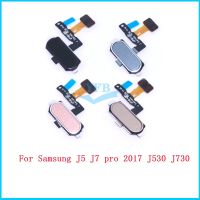 สําหรับ Samsung Galaxy J5 J7 Pro 2017 J530 J730 J6 Plus 2018 J600 ปุ่มโฮม Touch ID ลายนิ้วมือ เซนเซอร์ Return Key Menu Flex Cable