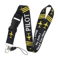 Pliot Flight Lanyard Key Chain Fly Safe I Need You Here Letters Webbing Neck Straps Remove Before Flight Pilot Lanyards Keychain