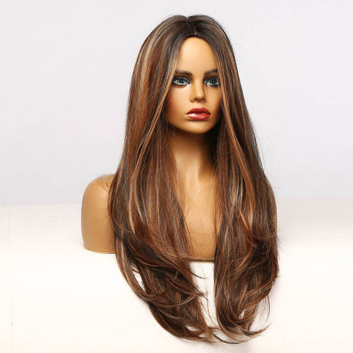 gemma-natural-middle-part-synthetic-wigs-for-black-women-long-wavy-hair-cosplay-black-brown-golden-highlight-wig-heat-resistant