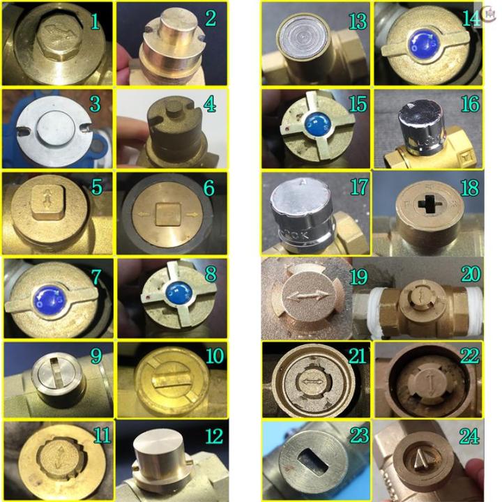 Water meter key lock tap water meter front valve key bag magnetic lock ...