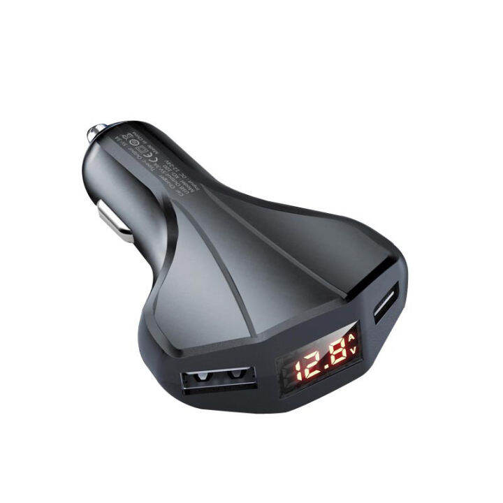 pd-usb-type-c-car-charger-fast-charger-quick-charge-3-0สำหรับ-13-samsung-a13-xiaomi-dual-usb-moible-phone-charger