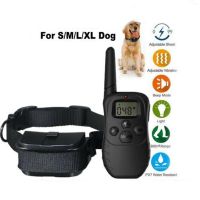 Dog Pet Training Shock Control Collar Training Stop Barking Display With Bark Dog Waterproof Equipment Anti