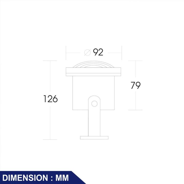 โคมไฟสนาม-รุ่น-0701-bec-โคมไฟกันน้ำ-โคมป่าว-mr16