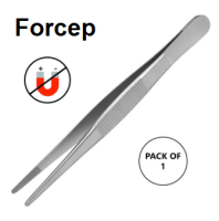 Forceps 304 Stainless Steel ฟอเซป ปากคีบสแตนเลส ขนาด 6นิ้ว มีเขี้ยว / ไม่มีเขี้ยว