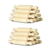 20X Wooden Mini Rolling Pin 6 Inches Long Kitchen Baking Rolling Pin Small Wood Dough Roller for Children Fondant Pasta