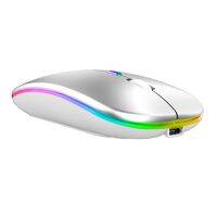 สีไร้สายพร้อม USB ชาร์จ RGB Mouse BT 5.2สำหรับแล็ปท็อปคอมพิวเตอร์พีซี