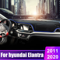 สำหรับ Hyundai Elantra MD 2011 2012 2013 2014 2015 2016 2017 2018 2019 2020แผงควบคุมรถปกเสื่อหลีกเลี่ยงแสงแผ่นอุปกรณ์เสริม