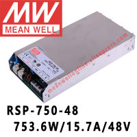 หมายถึงดี RSP-750-48 Meanwell 48VDC 15.7A 753W เอาท์พุทเดียวกับ PFC ฟังก์ชั่นแหล่งจ่ายไฟร้านค้าออนไลน์