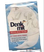 Hộp 20 miếng giấy tẩy trắng quần áo Denkmit Xách tay Đức chính hãng auth