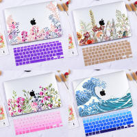 Blue Wave ดอกไม้พิมพ์เคสสำหรับ 2022 2023 Macbook Air M2 M1 Pro 13นิ้ว2020 Air A2337 A2338  A2681 A2442 12 13นิ้วป้องกัน Shell