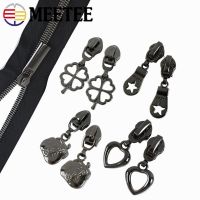 ⊙✙ 2/4M 5 GunBlack Nylon Zippers Tapes Zipper Slider Head Bag Pocket Zip Pulls Wallet Plastic Zips Repair DIY Sewing Accessories