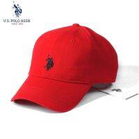 [Hat vendor]U.S. POLO ASSN หมวกเบสบอลสำหรับผู้หญิงผ้าฝ้ายบริสุทธิ์หมวกเบสบอลระบายอากาศร่มเงาเสื่อปิกนิกกันน้ำหมวกหมวกแก๊ปโผล่ลำลองสำหรับผู้ชาย