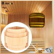 Blesiya Steam Room Lampshade Cover Wooden for SPA Decor High Temperature