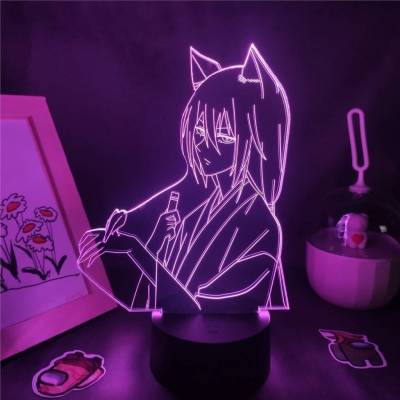 HZ Kamisama Love Anime Night Light Lamp Remote LED Charging USB Lighting Bedroom Home Decor Gifts ZH(Note that the panel and base need to be purchased separately!!)
