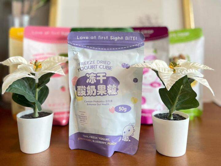 [ Any 3 Free 1 ] Lovebite Crisp FREEZE DRIED YOGURT CUBE 50G