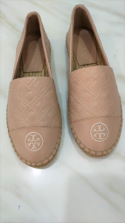 GIÀY SLIP ON TORY BURCH Quilted Flat Espadrille, AUTHENIC 