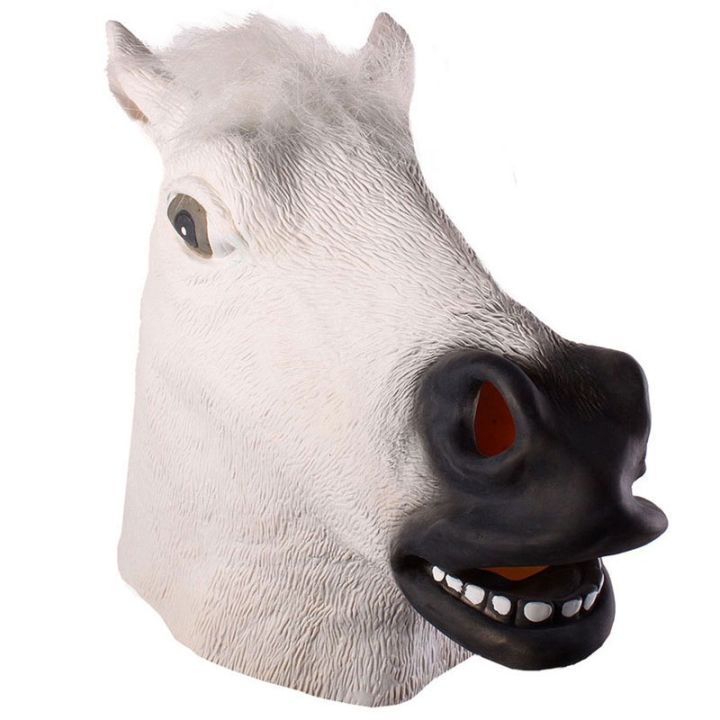 chool-หน้ากากหัวม้า-หน้ากากม้า-หน้ากากสัตว์-วันฮาโลวีนแต่งตัว-อุปกรณ์ประกอบฉากปาร์ตี้