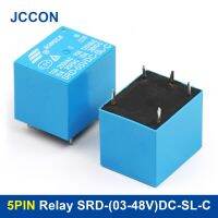 10Pcs Relay 5PIN SRD-03VDC-SL-C SRD-05VDC-SL-C SRD-09VDC-SL-C SRD-12VDC-SL-C 12V 24V 48V 250VAC Relays