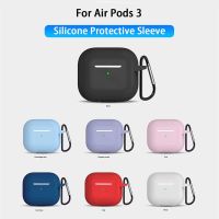 Hot K Apple Airpods Pro เคสหูฟังป้องกันใหม่ซิลิโคนไร้สายหูฟังบลูทูธ Airpods 3กรอบพร้อมหัวเข็มขัดป้องกันการสูญหาย