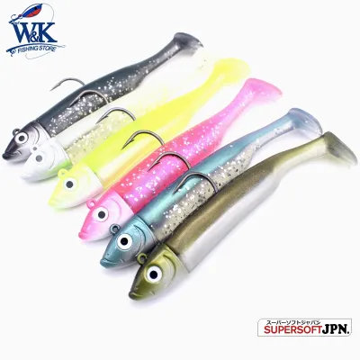 Popular Fishing Baits at 9.5cm 17g SET JIGS Tips with Laser Eyes 3D Soft Lures Colorful Boat Fishing Lure Small Swimbait Shad